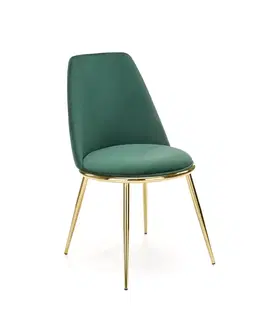 Židle HALMAR Designová židle GLAMOUR K460 zelená