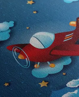 Dětské obrazy Obraz let letadélkem