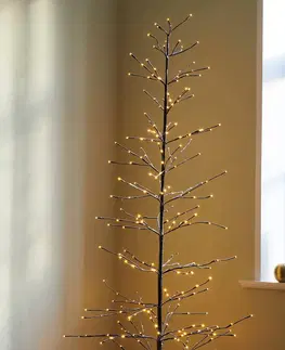 Umělý vánoční stromek Sirius Zasněžený třpytivý LED strom Isaac