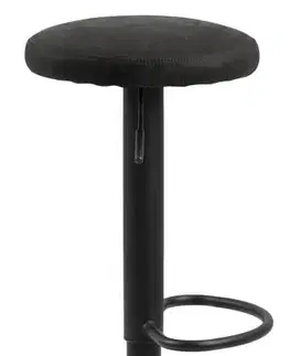 Barové židle Dkton Moderní barová židle Nenna černá-antracitová