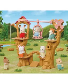 Dřevěné hračky Sylvanian families 5452 dětské lanové prolézačky