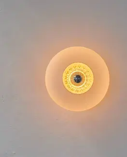Nástěnná svítidla DESIGN BY US Nástěnné svítidlo New Wave Optic, opálově bílé, oční koule, zástrčka
