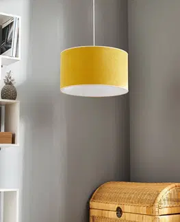 Závěsná světla Duolla Závěsné světlo Pastell Roller v zářivé žluté