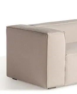 Luxusní a designové sedačky Estila Moderní trojsedačka Krakau v off white bílé barvě 280cm
