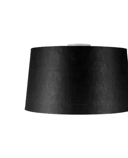 Stropni svitidla Moderní stropní svítidlo bílé s černým odstínem 45 cm - Combi
