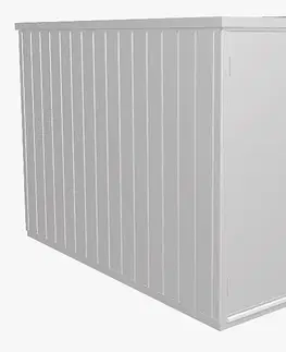 Úložné boxy Biohort Multifunkční úložný prostorný box Minigaráž  (stříbrná metalíza) Minigaráž (3 krabice)