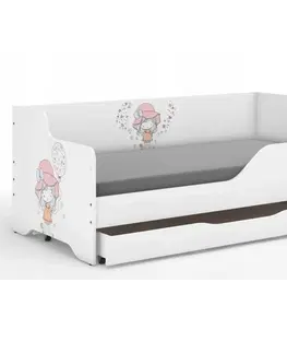 Dětské postele Dětská postel s malinkou holčičkou 160x80 cm