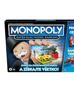 Hračky společenské hry HASBRO - Monopoly Super elektronické bankovníctvo SK verzia