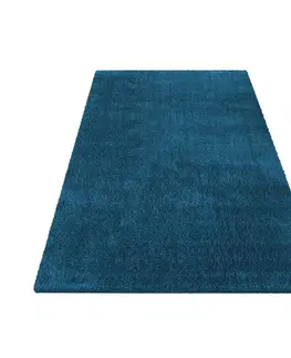 Chlupaté koberce Stylový koberec v modré barvě Šířka: 200 cm | Délka: 290 cm