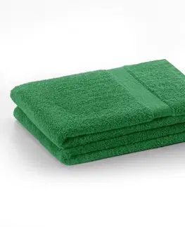 Ručníky Bavlněný ručník DecoKing Mila 30x50cm tmavě zelený, velikost 30x50