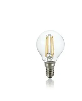 LED žárovky LED Filamentová žárovka Ideal Lux Sfera Trasparente 271620 E14 4W 430lm 3000K CRI90 čirá nestmívatelná
