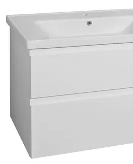 Koupelnový nábytek AQUALINE ALTAIR umyvadlová skříňka 86,5x60x45cm, bílá AI290