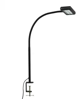 Stolní lampy do kanceláře BRILONER LED svítidlo se svorkou 80,5 cm 7,5W 800lm černá BRILO 2604-015