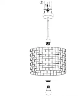 Designová závěsná svítidla EGLO Závěsné svítidlo MARASALES 99524