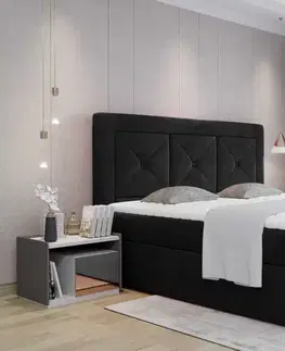 BOXSPRING postele Artelta Čalouněná manželská postel IDRIS | 140 x 200 cm Farebné prevedenie IDRIS: Berlin 03