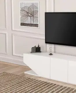 TV stolky Sofahouse Designový TV stolek Layla 180 cm bílý
