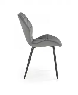 Židle HALMAR Designová židle Noel šedá