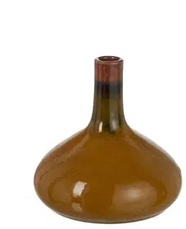 Dekorativní vázy Karamelová keramická dekorační váza Vintage - Ø 21*21cm J-Line by Jolipa 98685