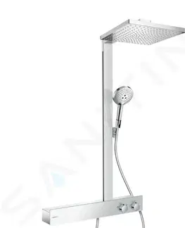 Sprchy a sprchové panely HANSGROHE Raindance E Sprchový set Showerpipe 300 s termostatem 600, EcoSmart 9 l/min, chrom 27364000