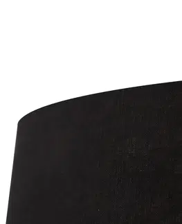 Stropni svitidla Moderní stropní svítidlo bílé s černým stínením 35 cm - Combi