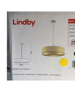 Svítidla Lindby Lindby - Lustr na lanku SEBATIN 3xE27/11W/230V 