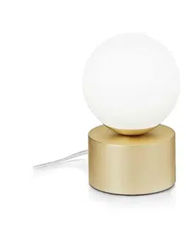 Lampy Ideal Lux Ideal Lux - LED Stolní lampa PERLAGE 1xG9/3W/230V zlatá/bílá 