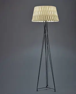 Stojací lampy LZF LamPS LZF Lola trojnohá stojací lampa, černá/slonovina