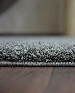 Koberce a koberečky Dywany Lusczow Kusový koberec SHAGGY MICRO antracit, velikost 80x150