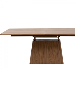 Stoly z masivu KARE Design Rozkládací jídelní stůl Benvenuto - ořech, 200(50)x110cm