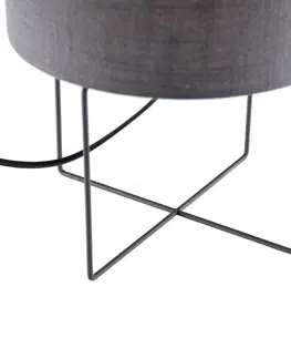 Stolni lampy Moderne tafellamp grijs E27 - Hina