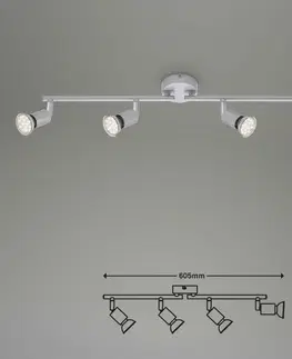 LED bodová svítidla BRILONER Bodové svítidlo 60,5 cm 4xGU10 1000lm 12W titan BRI 2906-044