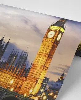 Tapety města Fototapeta noční Big Ben v Londýně
