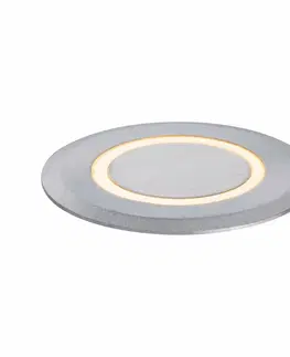 Nájezdová a pochozí svítidla PAULMANN LED zemní svítidlo zlaté světlo neláká hmyz IP67 kruhové 50mm 2200K 2,2W 230V hliník umělá hmota/kov