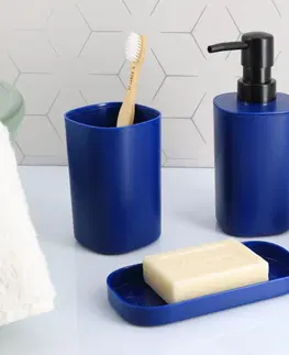 Dávkovače mýdla DekorStyle Koupelnová sada ASHER modrá