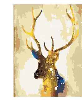 Hračky ZUTY - Diamantové malování (s rámem) - Zlatý jelen