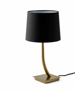 Designové stolní lampy FARO REM bronzová/černá stolní lampa