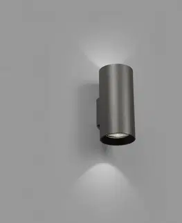 LED venkovní nástěnná svítidla FARO THON 2L nástěnná lampa, šedá