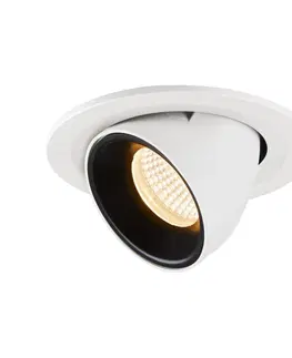 LED podhledová svítidla SLV BIG WHITE NUMINOS GIMBLE S zápustné stropní svítidlo bílé/černé 3000 K 20° 1005894
