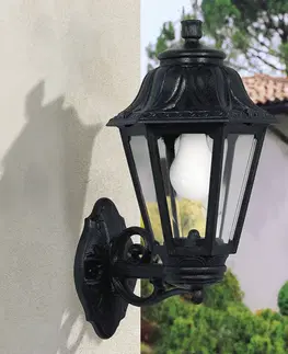Venkovní nástěnná svítidla Fumagalli LED venkovní nástěnné světlo Bisso Anna E27, černá