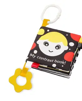 Hračky BABYONO - Dětská senzorická knížka My contrast book