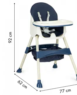 Jídelní židličky Dětská jídelní židlička 2v1 Blue EcoToys