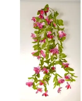 Květiny Umělá Fuchsie závěsná mnohokvětá, v. 70 cm