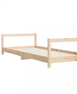 Dětské pokoje Dětská postel 80 x 200 cm masivní borové dřevo