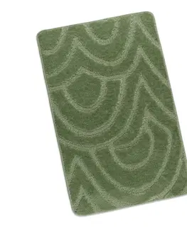 Koberce a koberečky Bellatex Koupelnová předložka Standard Oblouky zelená, 60 x 100 cm
