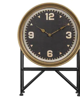 Hodiny Stolní vintage hodiny se zlatým rámem Aimeric - 35*8*53 cm / 1*AA Clayre & Eef 6KL0664
