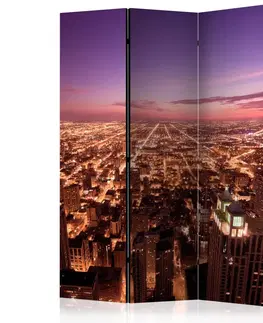 Paravány Paraván Chicago Panorama Dekorhome 135x172 cm (3-dílný)