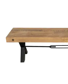 Lavice do jídelny LuxD Designová lavice Thunder 170 cm přírodní - borovice