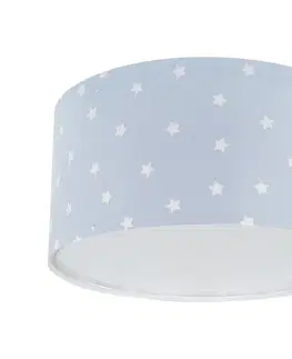 Svítidla Dalber Dalber 82216T - Dětské stropní svítidlo STAR LIGHT 2xE27/60W/230V modrá 