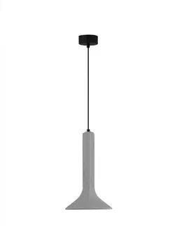 Designová závěsná svítidla NOVA LUCE závěsné svítidlo DYLAN šedý beton E14 1x5W 230V IP20 bez žárovky 9540206