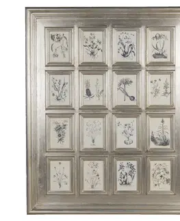 Klasické fotorámečky Stříbrný dekorativní fotorámeček s 16 okýnky - 90*4*110 cm / 13*18 cm  Clayre & Eef 5H0403ZI